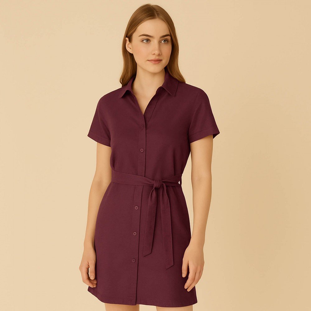 Tencel Twill Stof Bordeaux - (Fashion Stoffer)