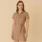 Tissu Tencel De Sergé Cacao - (Tissus De Mode)