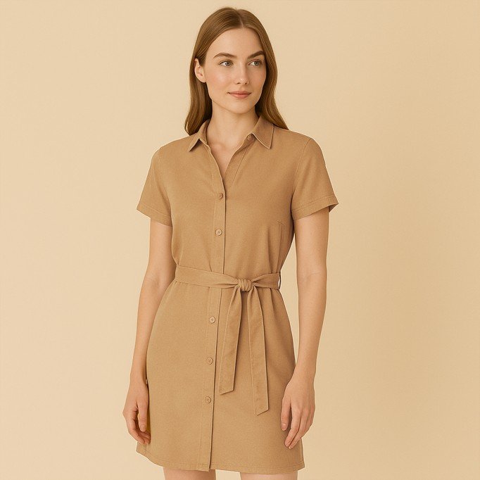 Tencel Twill Stoff Kamel - (Modestoffe)