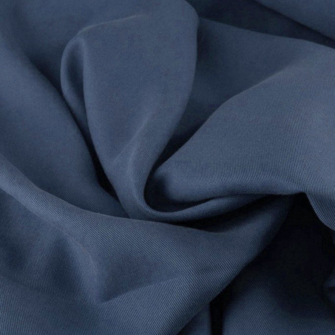 Tencel Twill Stof Donker Jeans - (Mode Stoffen)