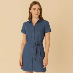 Tencel Twill Fabric Dark Jeans Tencel Twill Fabric Dark Jeans