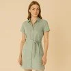 Tencel Twill Stof Dusty Groen - (Modestoffen)