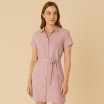 Tissu Tencel De Sergé Nude Rose - (Tissu Tencel De Sergé)