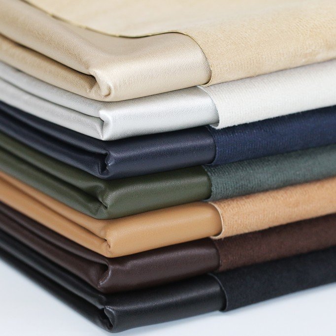 Tissu Stretch Simili Cuir (Végan) Armée Verte - (Tissus De Mode)