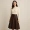 Stretch Leder Stof (Vegan) Donker Bruin - (Modestoffen)