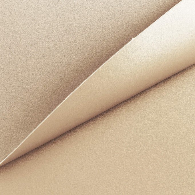 Stretch Leather Fabric (Vegan) Gold Beige - (Fashion Fabrics)