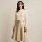 Stretch Leder Stoff (Vegan) Gold Beige - (Modestoffe)