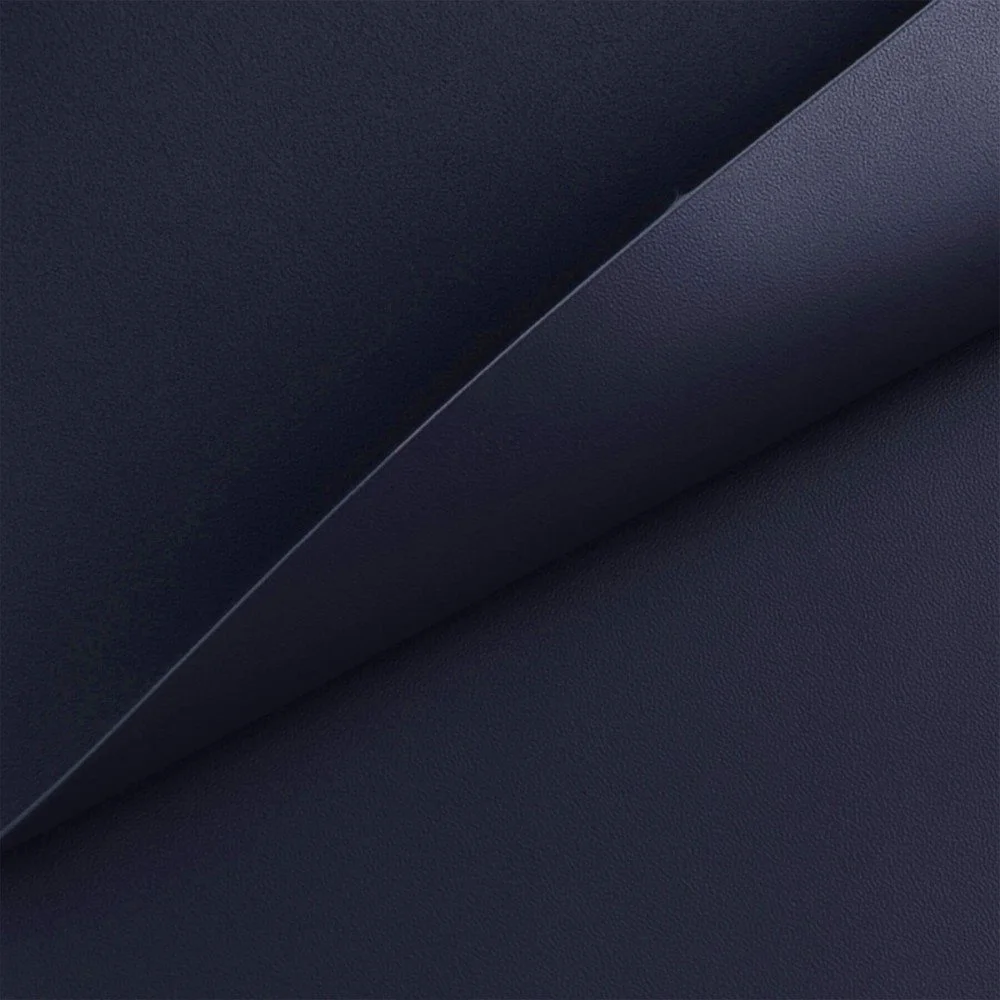 Stretch Leather Fabric (Vegan) Navy Stretch Leather Fabric (Vegan) Navy