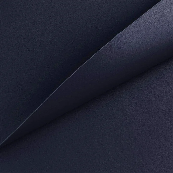 Stretch Leather Fabric (Vegan) Navy - (Fashion Fabrics)