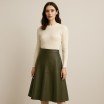 Tissu Stretch Simili Cuir (Végan) Armée Verte - (Tissus De Mode)