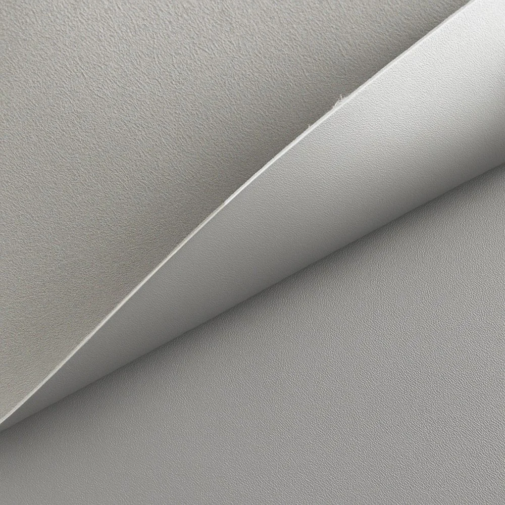 Stretch Leather Fabric (Vegan) Silver Stretch Leather Fabric (Vegan) Silver