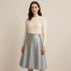 Stretch Leder Stof (Vegan) Zilver - (Modestoffen)