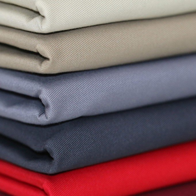 Tissu Sergé De Coton (Workwear) Beige Clair - (Tissu Coton Sergé )