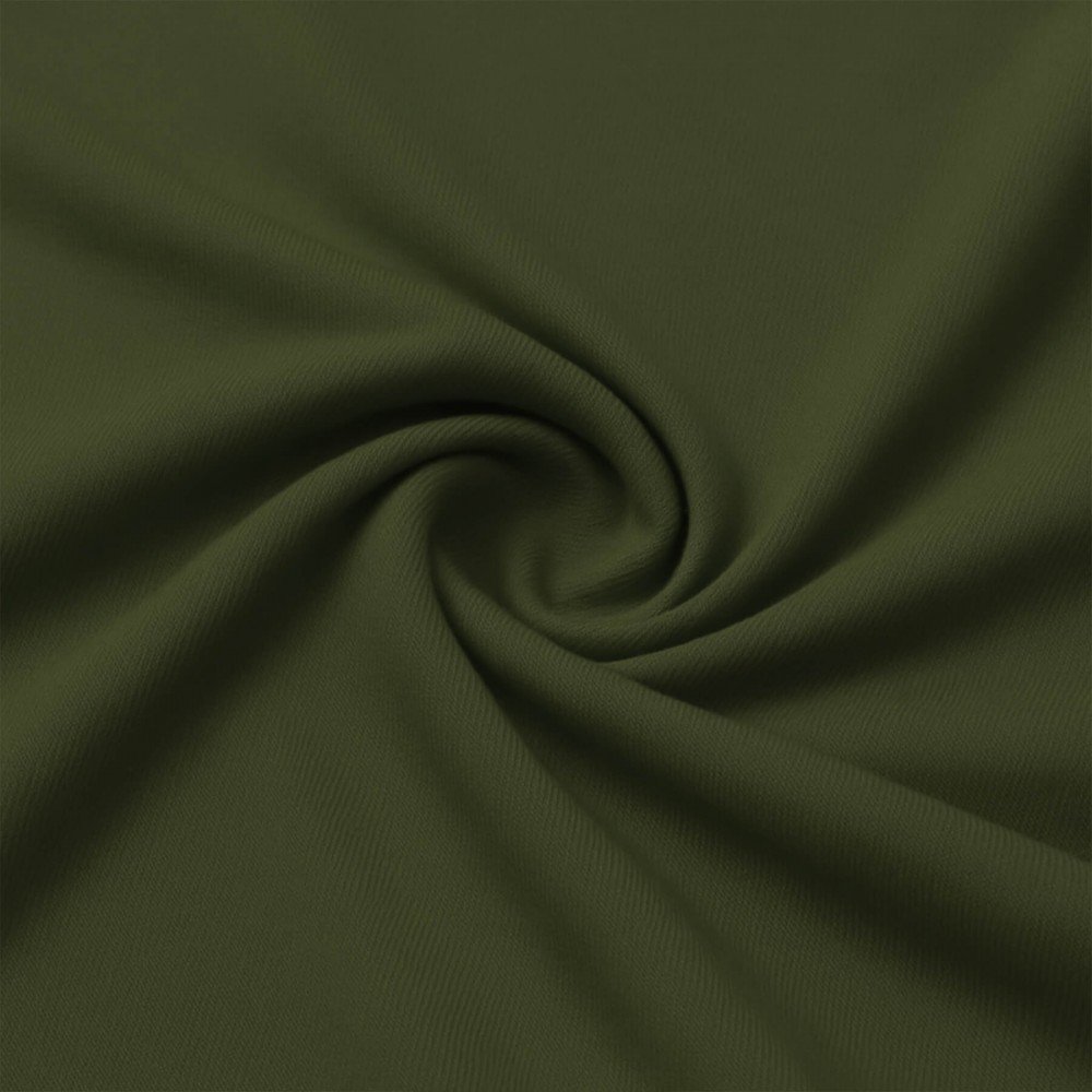 Bambusjersey Stof Militærgrøn
