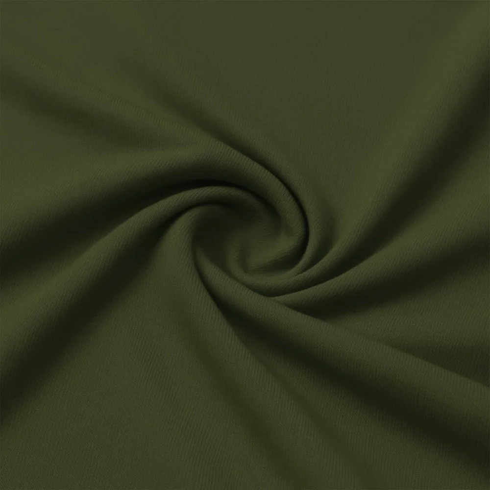 Bamboe Jersey Stof Leger Groen 
