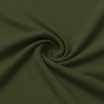 Tissu Jersey Bambou Armée Verte Tissu Jersey Bambou Armée Verte