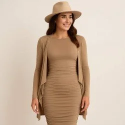 Tessuto Jersey Di Bambù Cacao Tessuto Jersey Di Bambù Cacao
