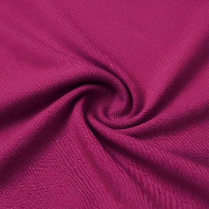 Tessuto Jersey Di Bambù Cardinale Rosa - (Jersey Tessuti)