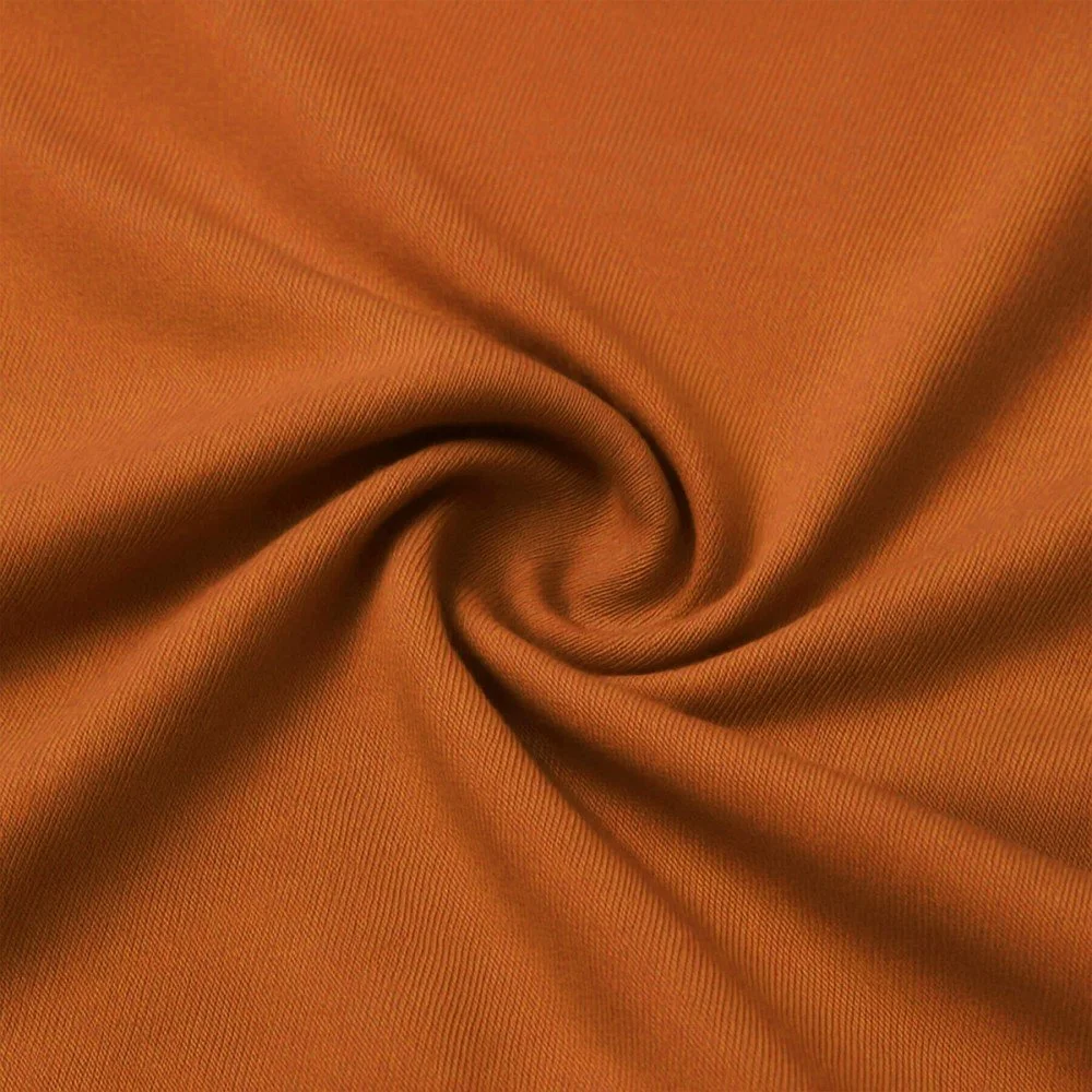 Bamboe Jersey Stof Cognac