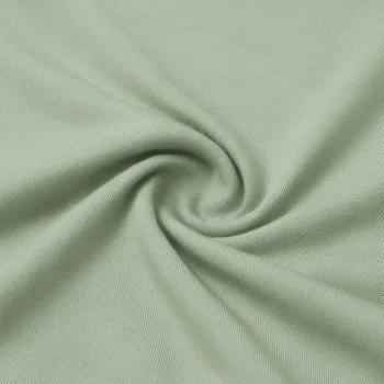 Tissu Jersey Bambou Vert Poussiéreux Tissu Jersey Bambou Vert Poussiéreux