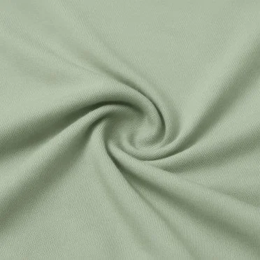 Bamboe Jersey Stof Dusty Groen - (Jersey Stoffen)
