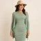 Bamboe Jersey Stof Dusty Groen - (Jersey Stoffen)