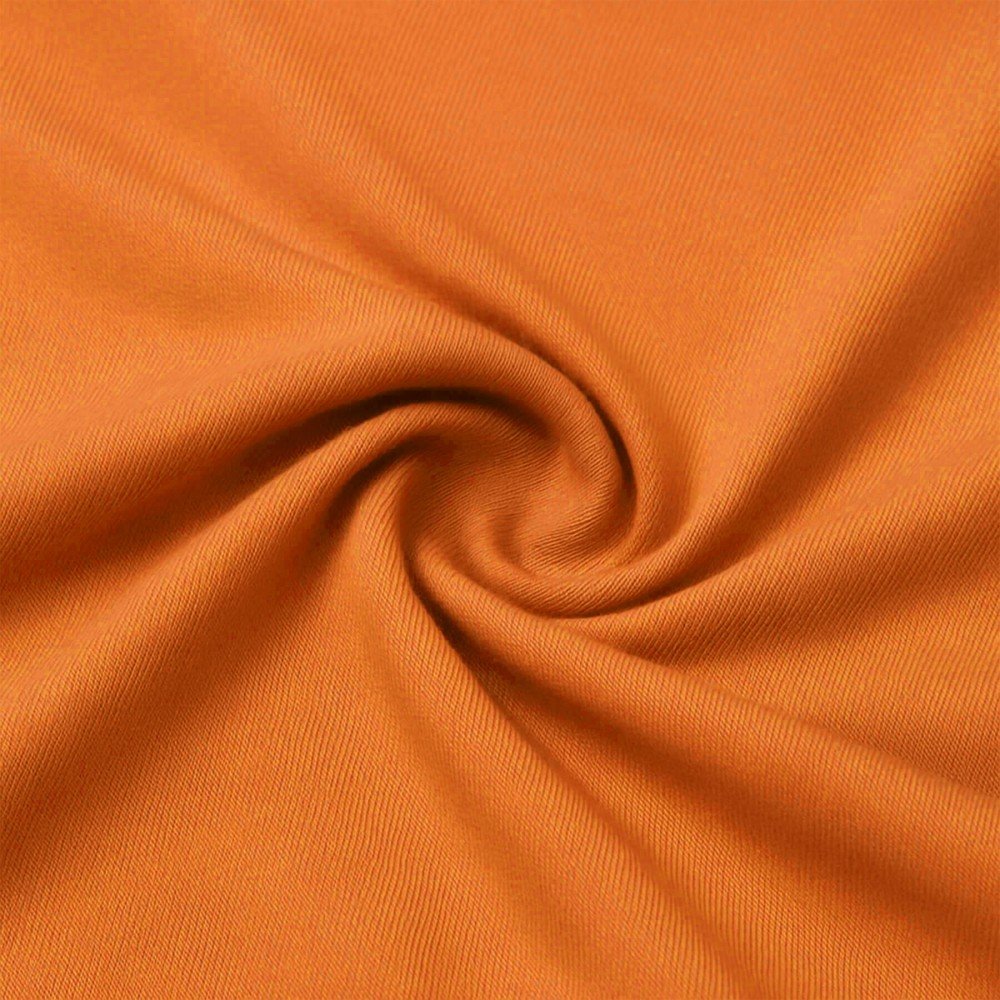 Bambusjersey Stof Dusty Orange