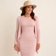 Tessuto Jersey Di Bambù Nude Rosa Tessuto Jersey Di Bambù Nude Rosa