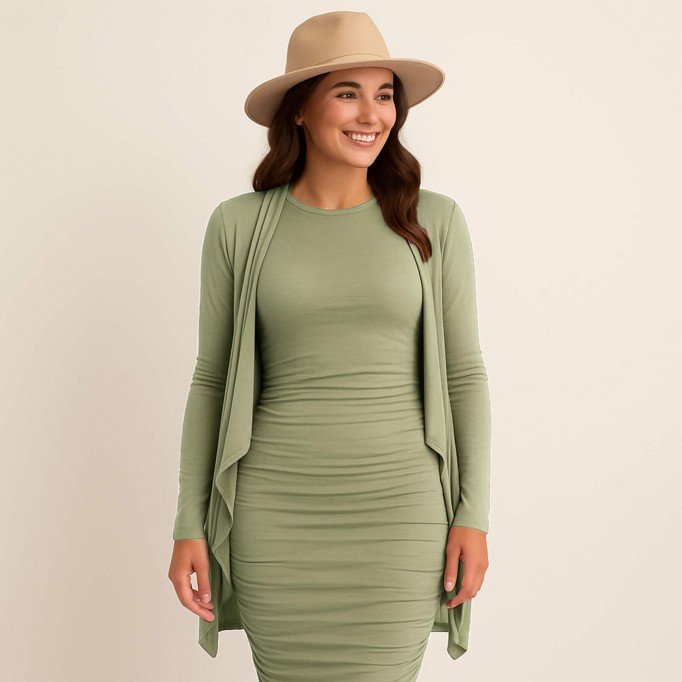 Bamboo Jersey Fabric Olive - (Bamboo Jersey Fabrics)
