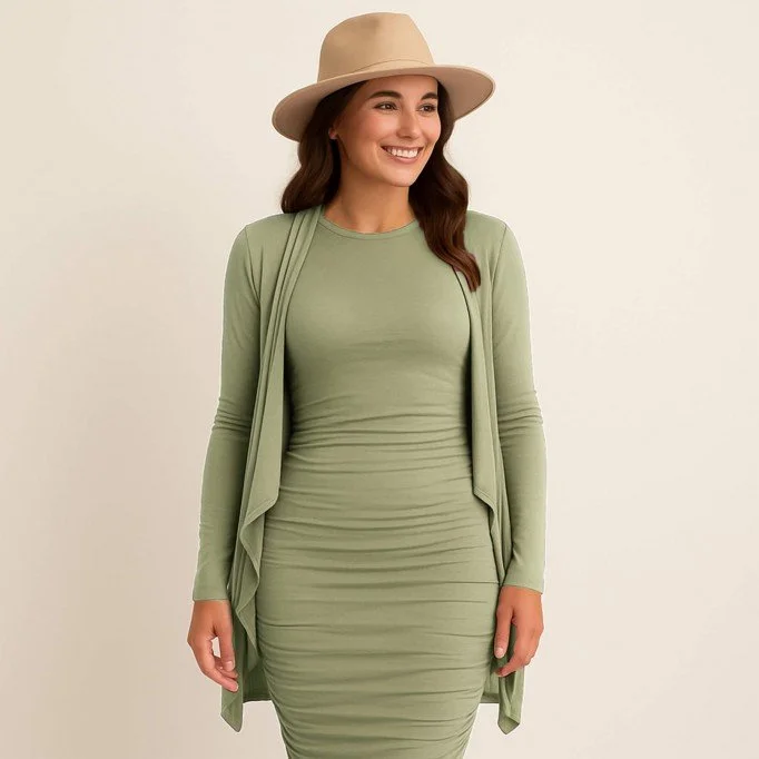 Bamboo Jersey Fabric Olive - (Bamboo Jersey Fabrics)