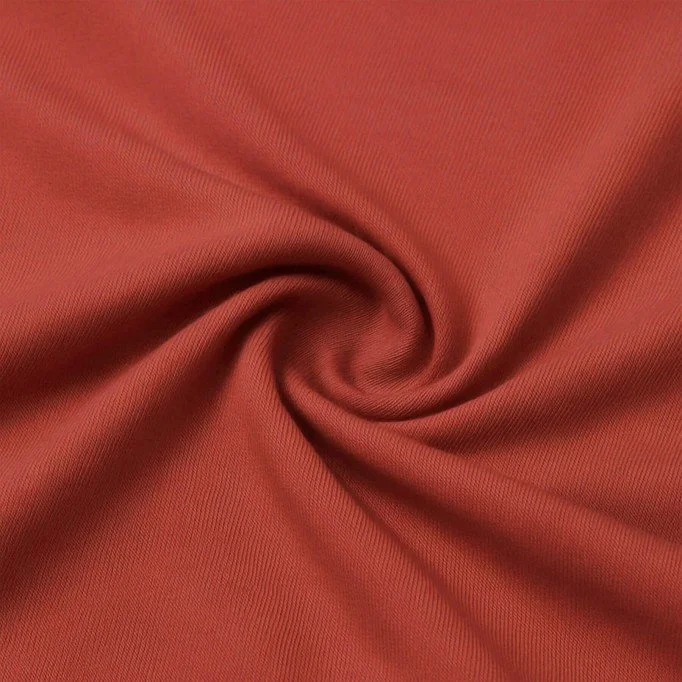 Bamboo Jersey Fabric Rust  - (Jersey Fabrics)