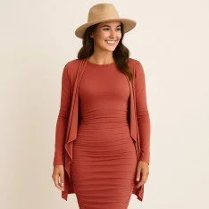 Tessuto Jersey Di Bambù Ruggine