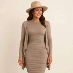 Bamboe Jersey Stof Taupe Bamboe Jersey Stof Taupe