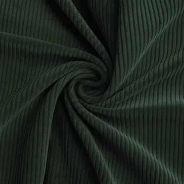 Tissu Velours Côtelé Stretch 6 Wales Armée Verte - (Tissus De Mode)