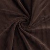 Tessuto Velluto a Coste Stretch 6 Wales Marrone Scuro - (Tessuti Moda)