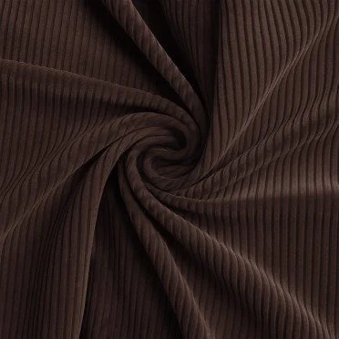 Tissu Velours Côtelé Stretch 6 Wales Brun Foncé - (Tissus De Mode)