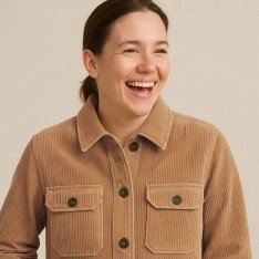 Corduroy Stretch Fabric 6 Wales Camel