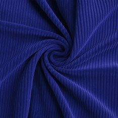 Corduroy Stretch Fabric 6 Wales Cobalt