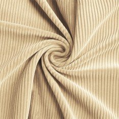 Corduroy Stretch Fabric 6 Wales Beige