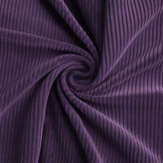 Corduroy Stretch Fabric 6 Wales Dark Purple