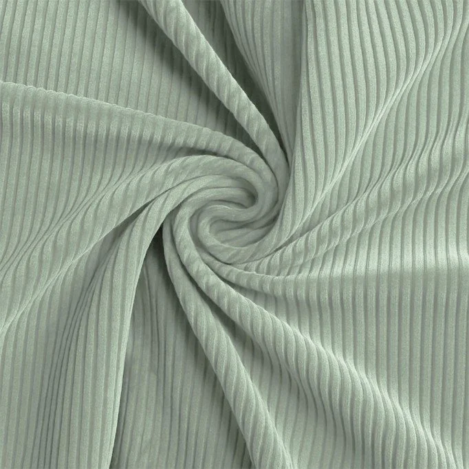 Corduroy Stretch Fabric 6 Wales Dusty Green - (Fashion Fabrics)