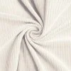 Tessuto Velluto a Coste Stretch 6 Wales Ecru