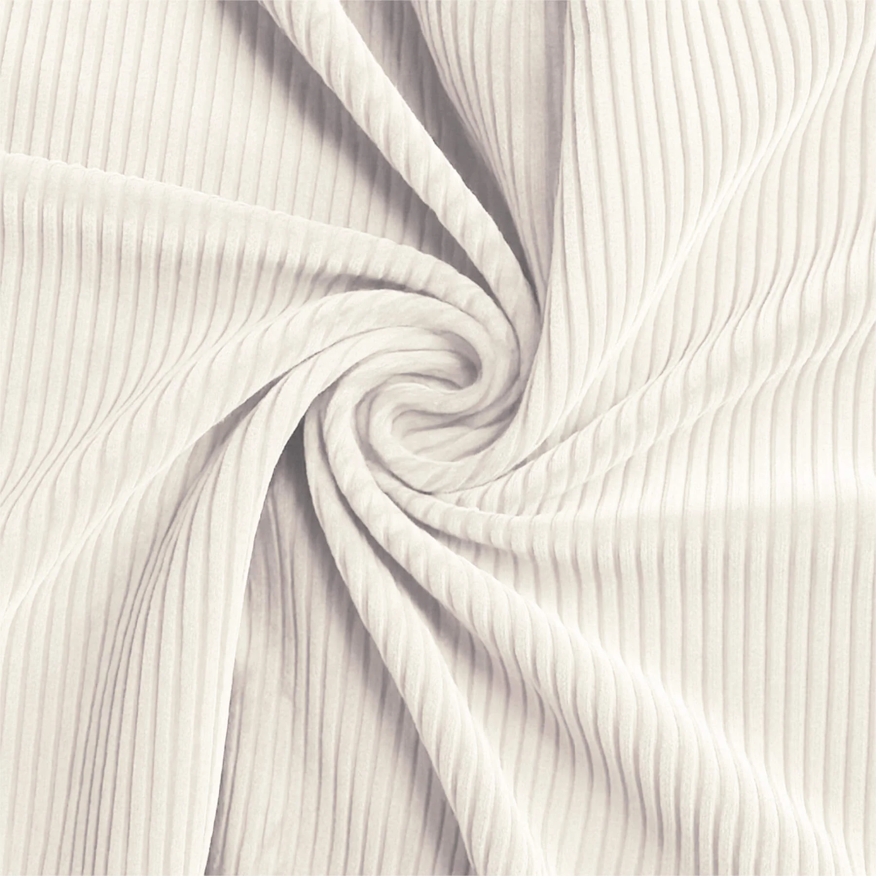 Corduroy Stretch Stof 6 Wales Ecru