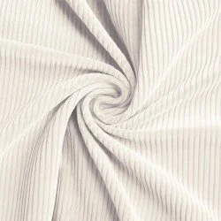 Corduroy Stretch Stof 6 Wales Ecru