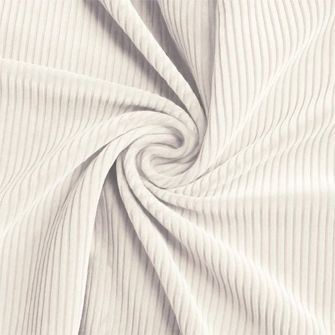 Tessuto Velluto a Coste Stretch 6 Wales Ecru | Rijs Textiles Tessuto Velluto a Coste Stretch 6 Wales Ecru - (Tessuti Moda)