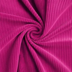 Tissu Velours Côtelé Stretch 6 Wales Fuchsia
