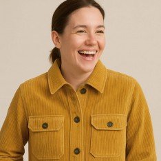 Corduroy Stretch Fabric 6 Wales Mustard