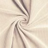 Corduroy Stretch Fabric 6 Wales Natural Beige 