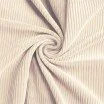 Corduroy Stretch Fabric 6 Wales Natural Beige  - (Fashion Fabrics)