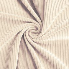 Corduroy Stretch Fabric 6 Wales Natural Beige 
